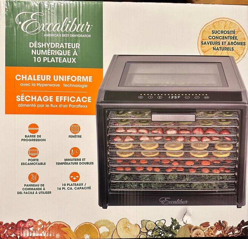 Excalibur 10 Tray Select Digital Dehydrator, in Stainless Steel  (DH10SCSS13) - Excalibur Dehydrator