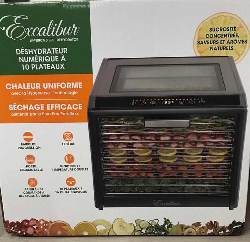 Excalibur 10 Tray Performance Digital Dehydrator, in Stainless Steel  (DH10SSSS13) - Excalibur Dehydrator