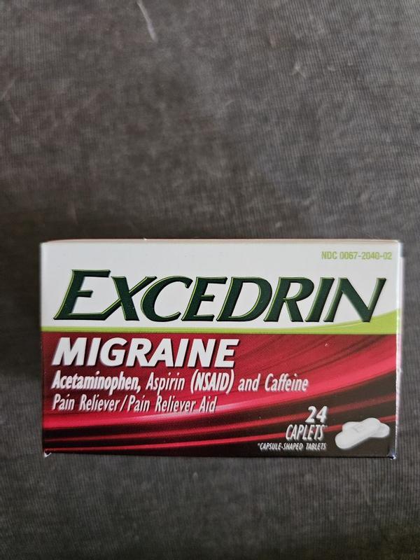 Excedrin Migraine Pain Reliever Caplets - Acetaminophen/aspirin (nsaid) -  200ct : Target