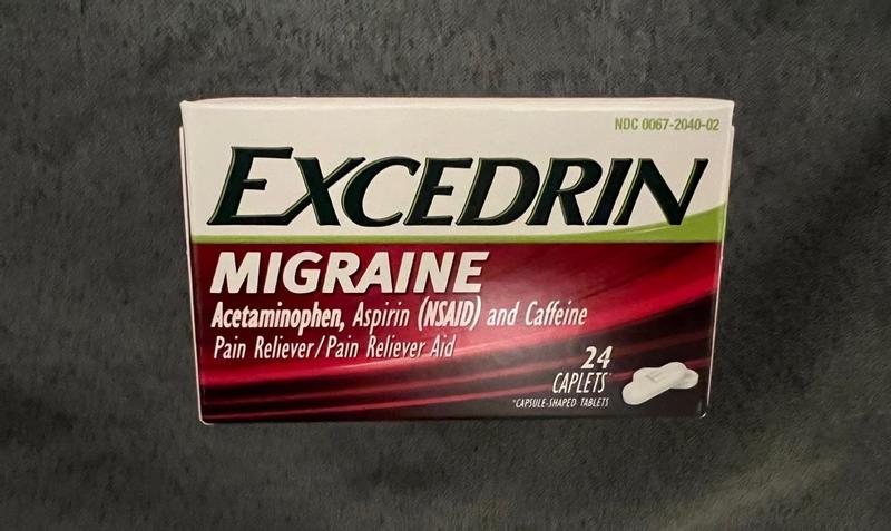 600 Caplets Excedrin Migraine Acetaminophen Aspirin Caffeine Pain
