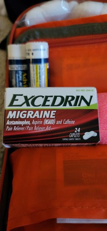 Excedrin PM Headache Pain Reliever/Nighttime Sleep-Aid, Triple Action Formula, Caplets - 24 caplets