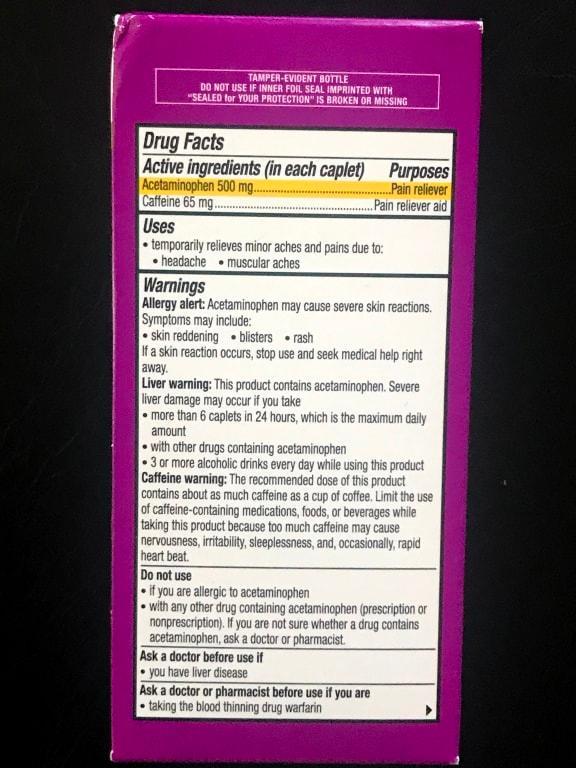 Kroger Excedrin Tension Headache Caplets 24 Ct