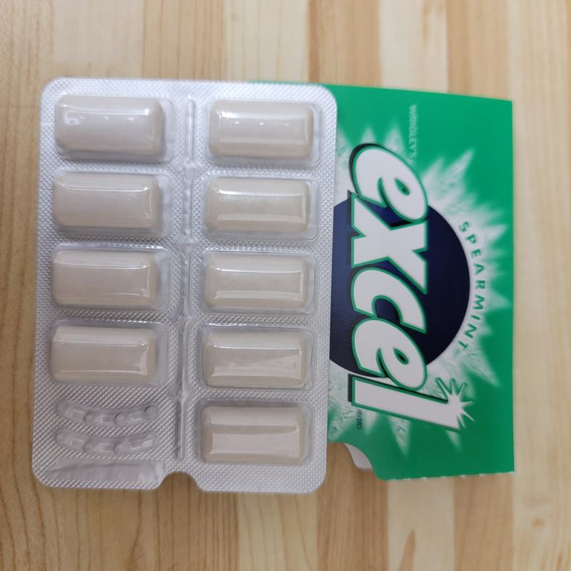 Excel Peppermint Sugarfree Gum, 12 Pieces