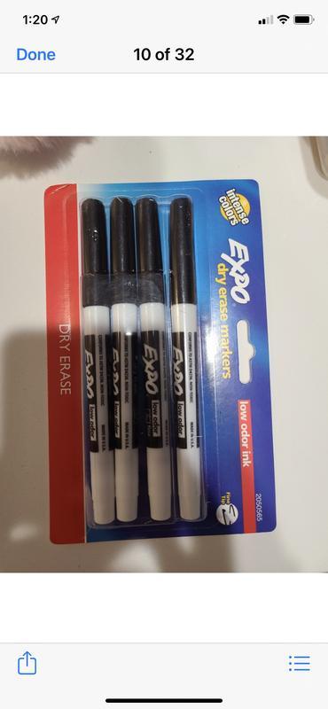 Expo® Fine Point Dry Erase Markers - Black, 4 pk - Kroger