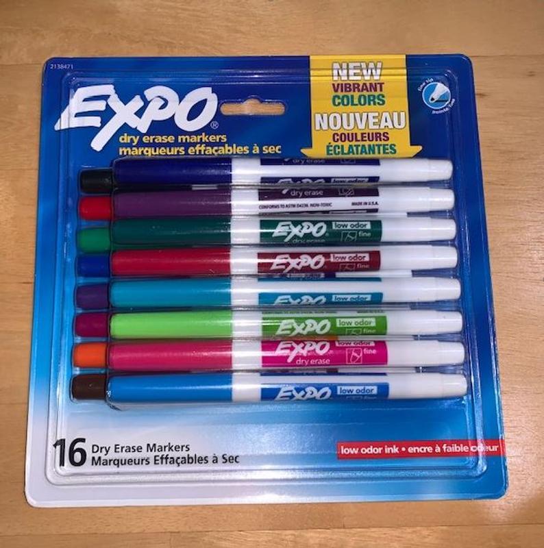 Expo Low-Odor Dry Erase Fine Tip Markers (2138471)