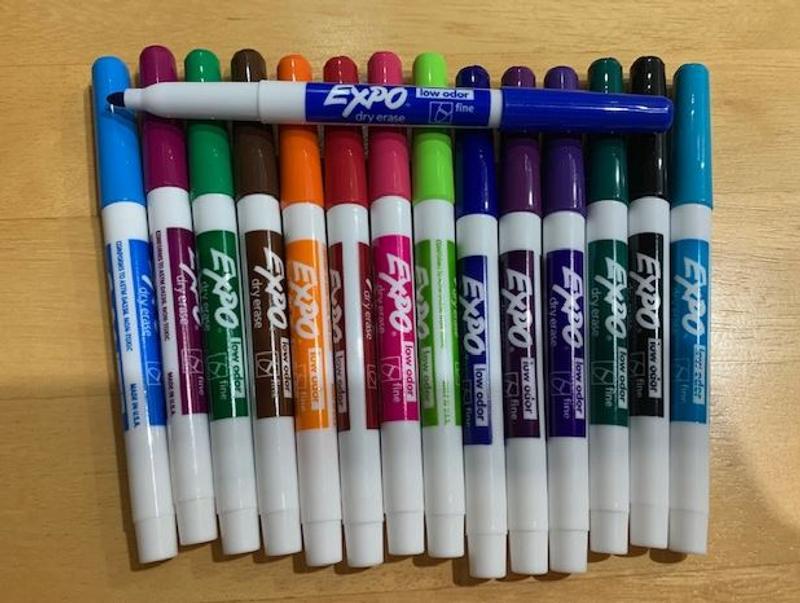 Expo Low-Odor Dry Erase Fine Tip Markers (2138471)