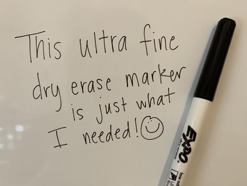 Invested in ultra fine dry erase markers and haven't looked back