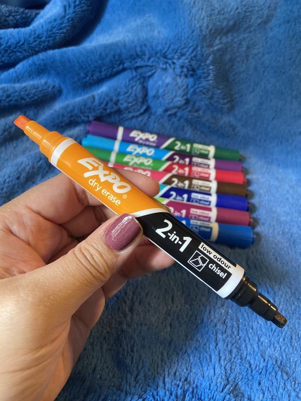 2mm DRY Erase Markers, Full Color Set, Best for Repositionable Dry