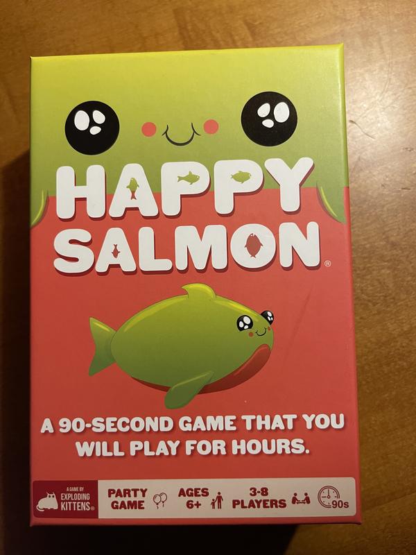 Exploding Kittens Happy Salmon Family-Friendly Party - Card Games for  Adults, Teens & Kids