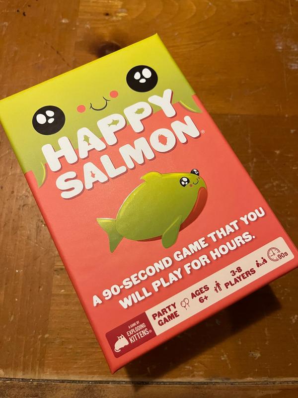  Exploding Kittens Happy Salmon Family-Friendly Party - Card  Games for Adults, Teens & Kids : Toys & Games