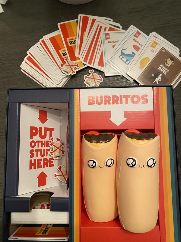Throw Throw Burrito: A card game that combines frantic matching with  dodgeball!