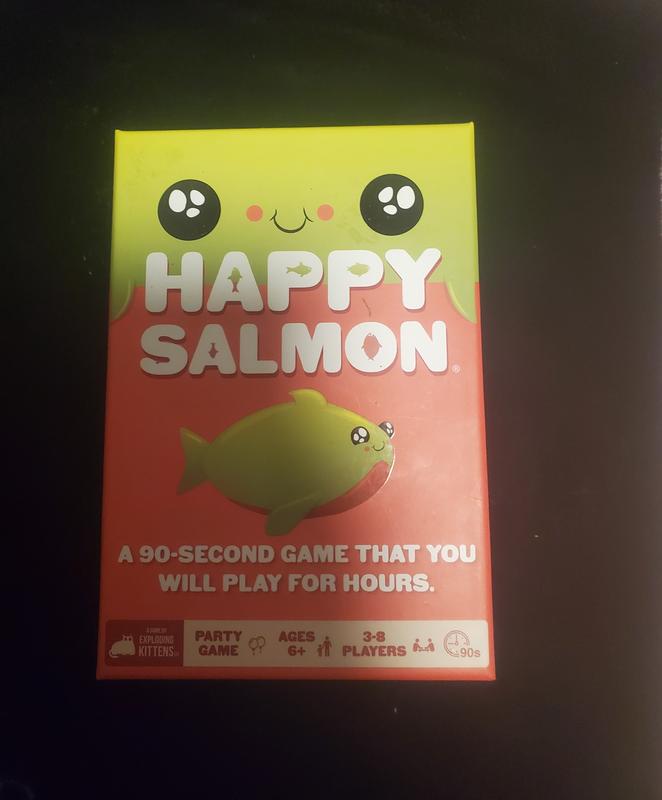 Exploding Kittens Happy Salmon Family-Friendly Party - Card Games for  Adults, Teens & Kids