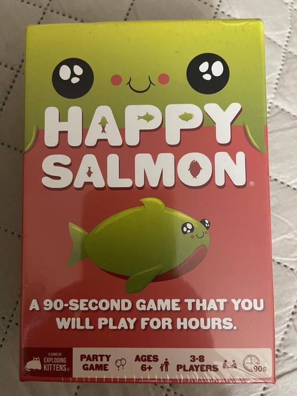 Exploding Kittens Happy Salmon Family-Friendly Party - Card Games for  Adults, Teens & Kids