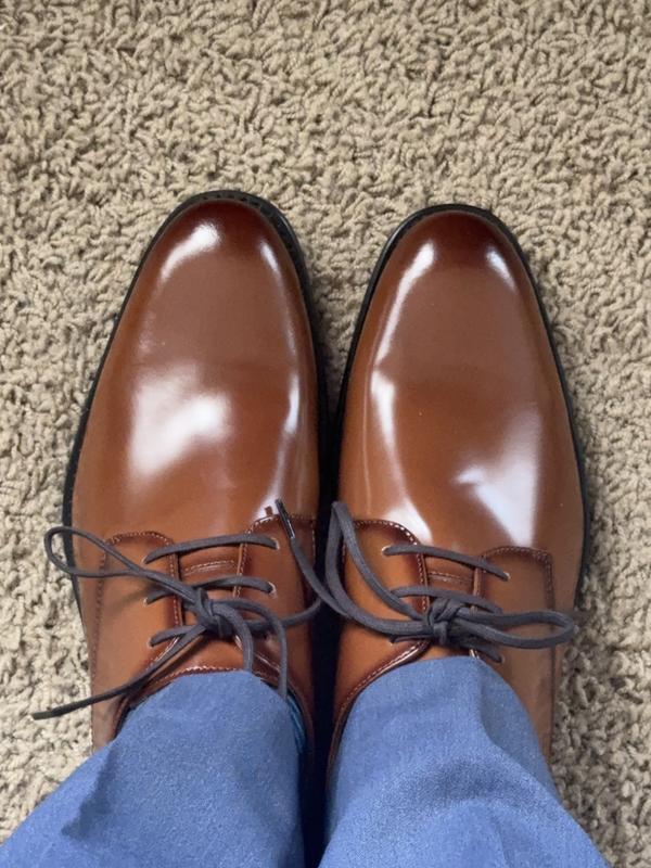 express brown dress shoes Genuine Leather Lace Up 3M 10 Best Party Outfits SIZE:12-14