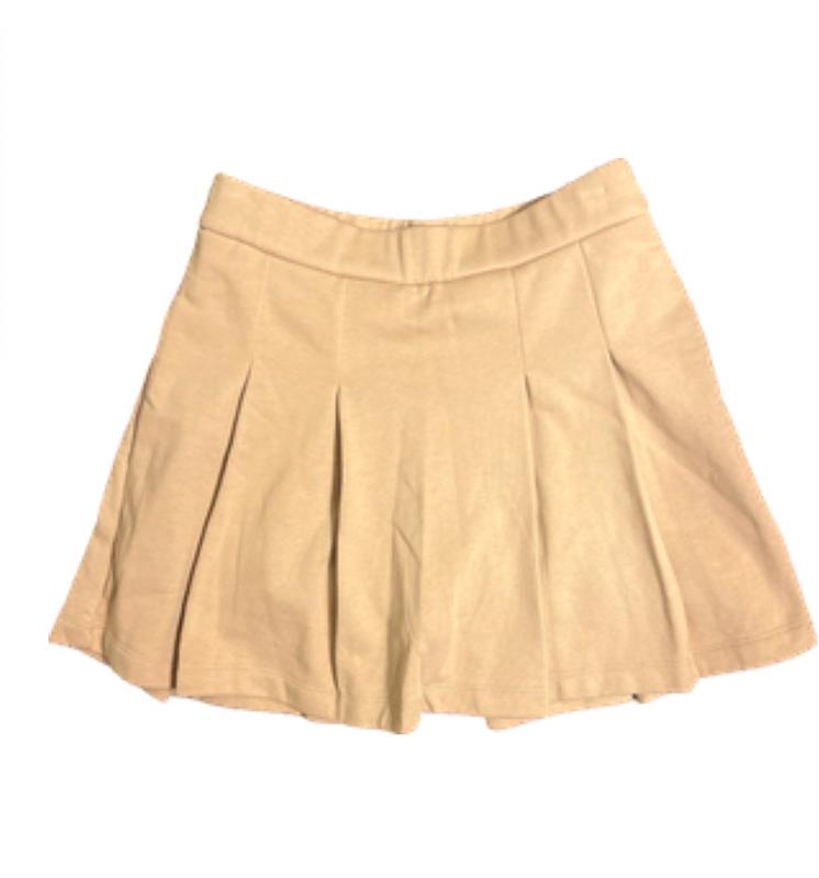 High Waisted Fleece Knit Pleated Mini Skort | Express High Waisted Fleece Knit Pleated Mini Skort | Express