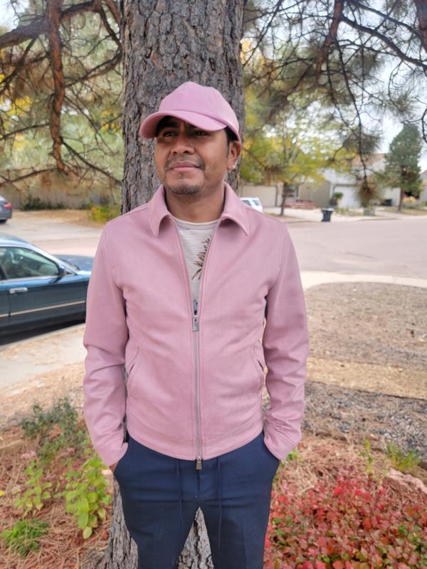 Pink Faux Suede Zip Jacket | Express