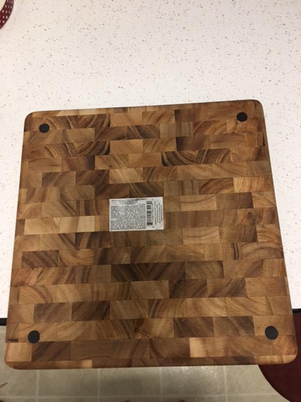 Charleston End Grain Prep Station  Ironwood Acacia Wood Cutting Boards