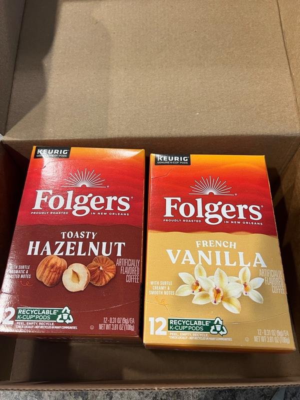 Folgers hazelnut cream k cups best sale