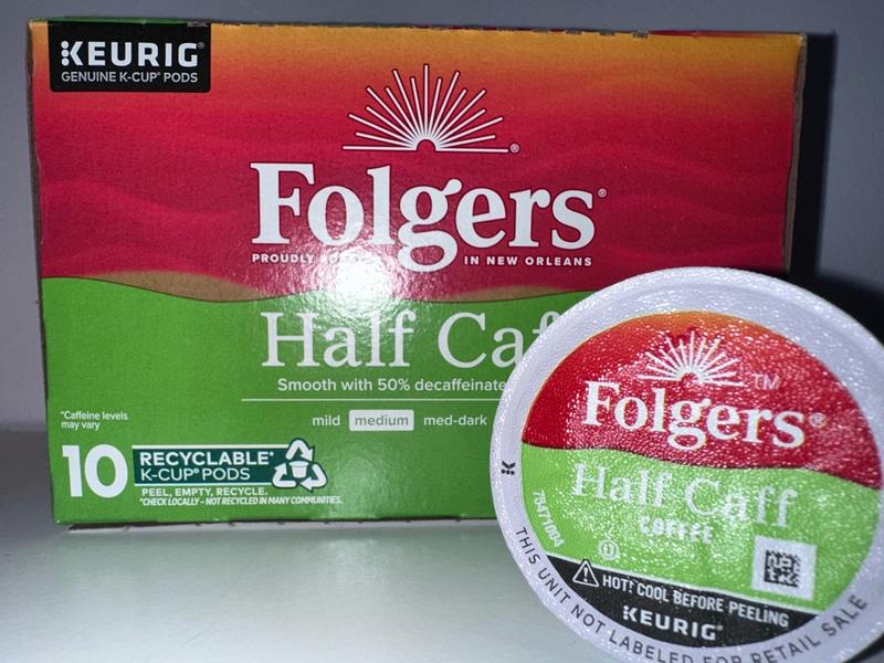 Buy Folgers Half Caff Coffee K-Cup Pods, Medium Roast, 12 ct from Dollar  General - Instore