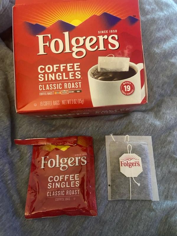 Folgers store coffee singles