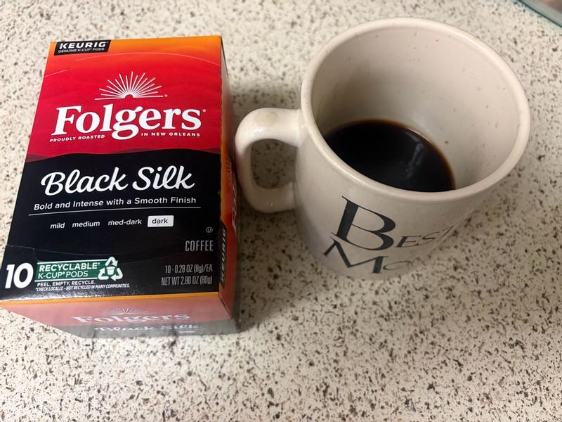 Buy Folgers Black Silk Coffee, Dark Roast, Keurig K-Cup Pods, 12 ct from  Dollar General - Instore
