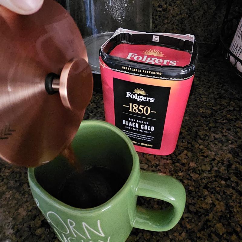 Buy Folgers 1850 Black Gold Dark Roast Ground Coffee, 12 oz from Dollar  General - available