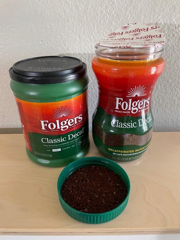 Folgers Classic Decaf Coffee Medium oz Per Canister Office