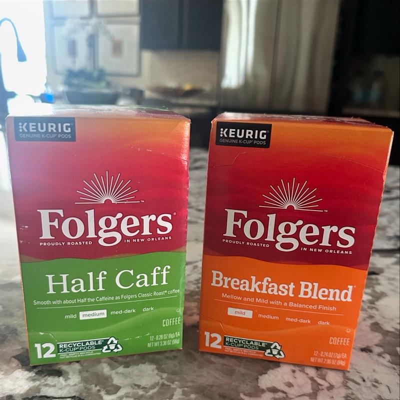 Folgers half caff k cups best sale