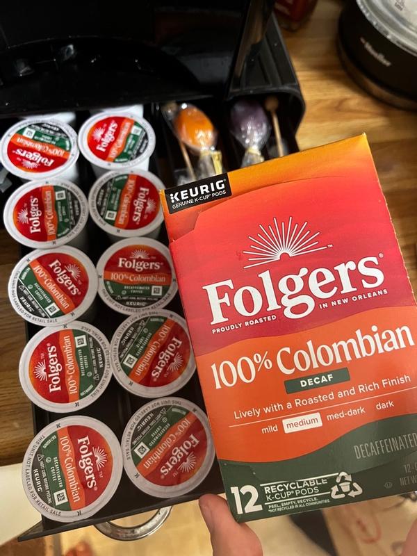 Folgers Gourmet Selections Lively Colombian Coffee K-Cups, Decaf