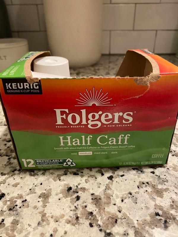 Folgers half caff k cups hot sale
