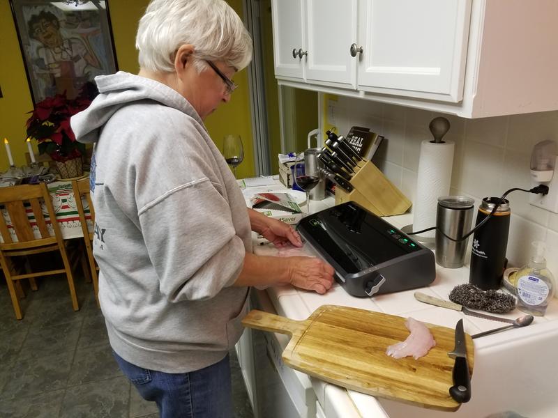 Kathleen's new toy, a Food Saver