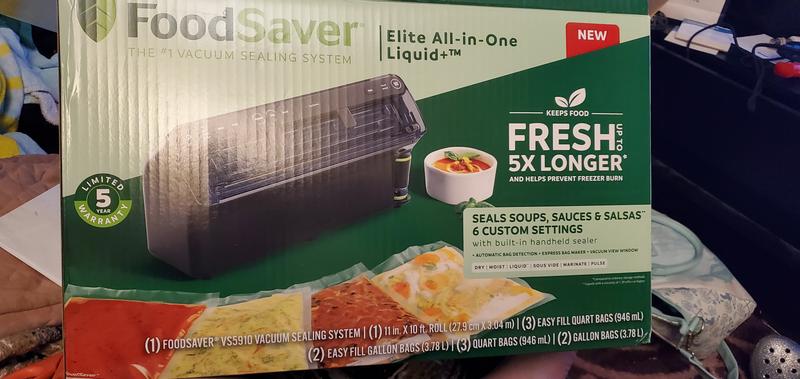 FoodSaver® Elite All-in-One Liquid+™ Vacuum Sealer, Dark Stainless Steel