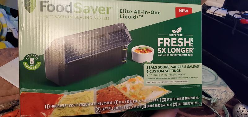 Foodsaver Easy Fill 1 Gallon Vacuum Sealer Bags, 10 Count