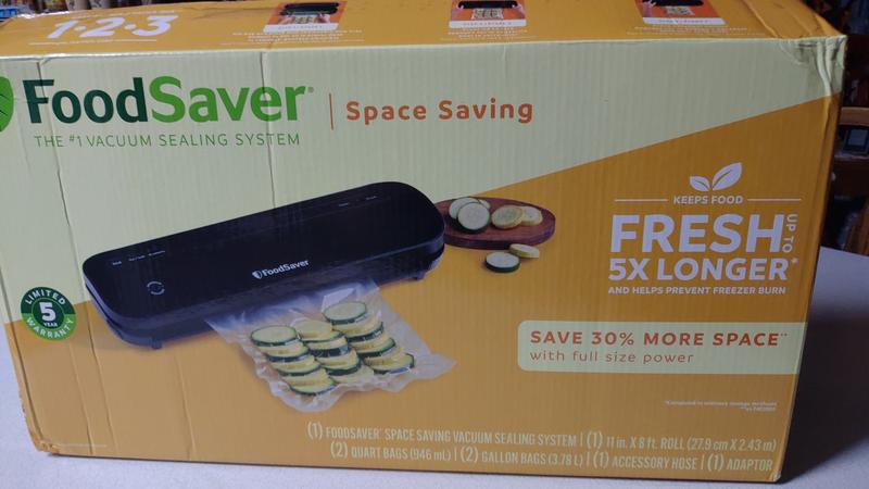 Food Saver Space Saving Food Compact Vacuum Sealer VS1120 OPEN BOX missing  tray