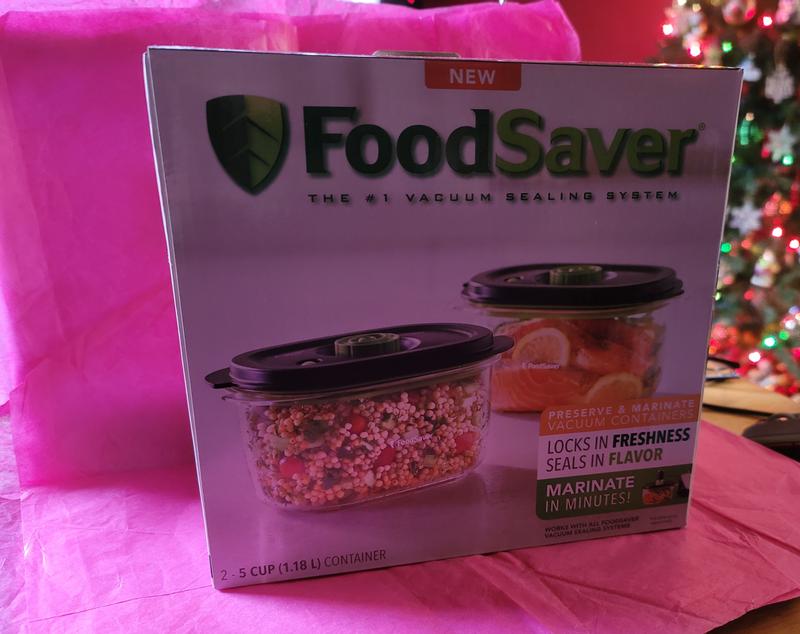 FoodSaver Preserve & Marinate Vacuum Containers, 3-Cup & 5-Cup Set