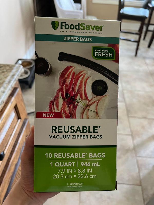 Foodsaver Reusable Gallon Vacuum Zipper Bags (8-Count)