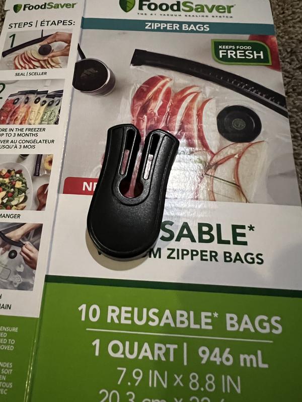 FoodSaver Reusable Gallon Vacuum Zipper Bags (8-Count) - Power