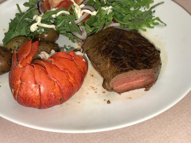 Perfect medium-rare steak