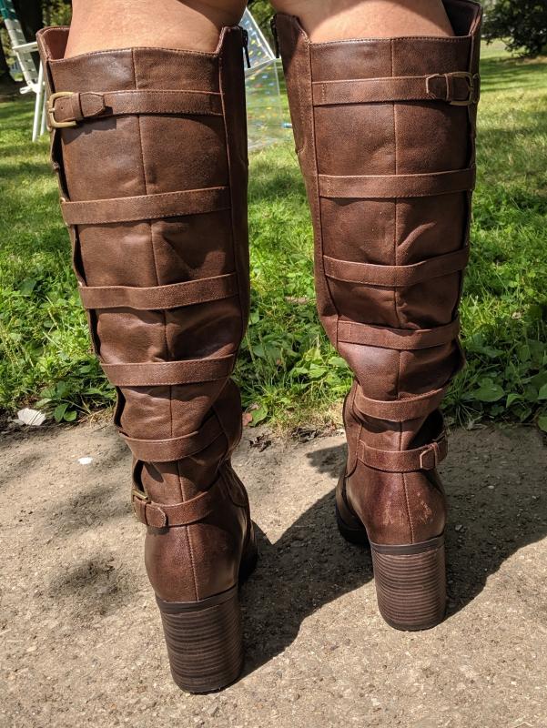 bare trap knee high boots