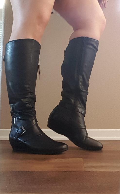 bare trap knee high boots