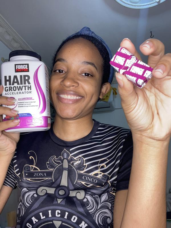 Force Factor Hair Growth Accelerator Mixed Berry - 60 Soft Chews