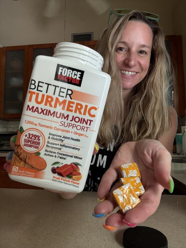 Better Turmeric Maximum Joint Support Soft Chews - Force Factor