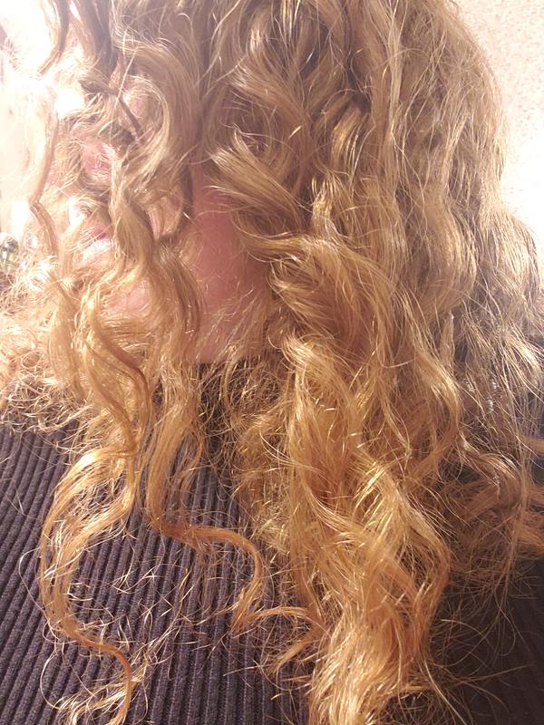 This is after my hair air dried and my hair tends to be frizzy