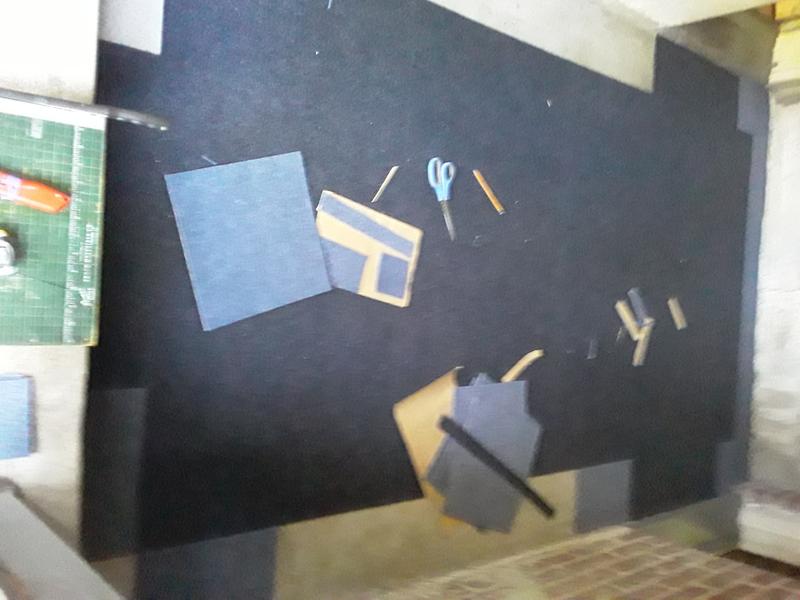 I used the extra "Peel and Stick First Impressions" at the entryways.