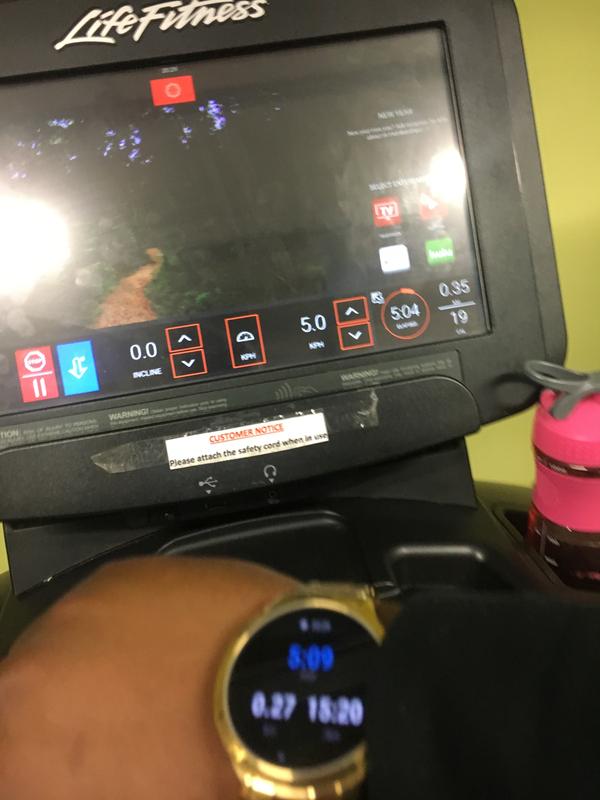 Me using it at the gym so I can record my progress