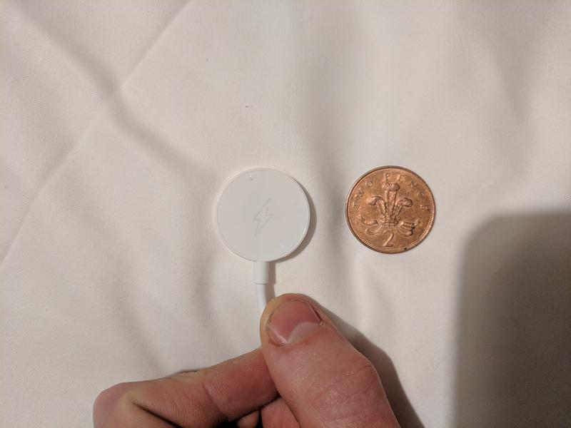 Compact, magnetic charger.