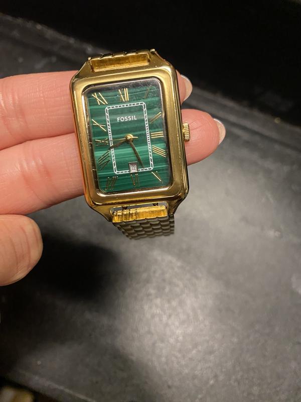 Raquel Three-Hand Date Gold-Tone Stainless Steel Watch