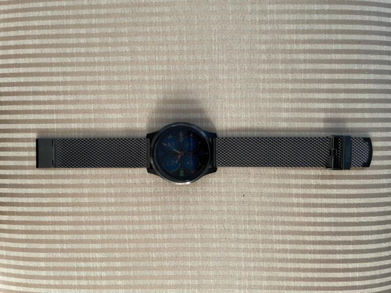22mm Smoke Stainless Steel Mesh Bracelet S221441 Fossil