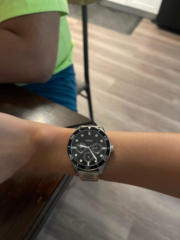 His and Hers Multifunction Gold-Tone Stainless Steel Watch