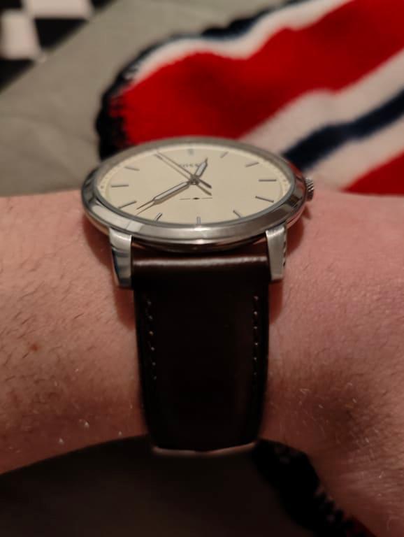 The Minimalist Three-Hand Brown Leather Watch - FS5439 - Fossil